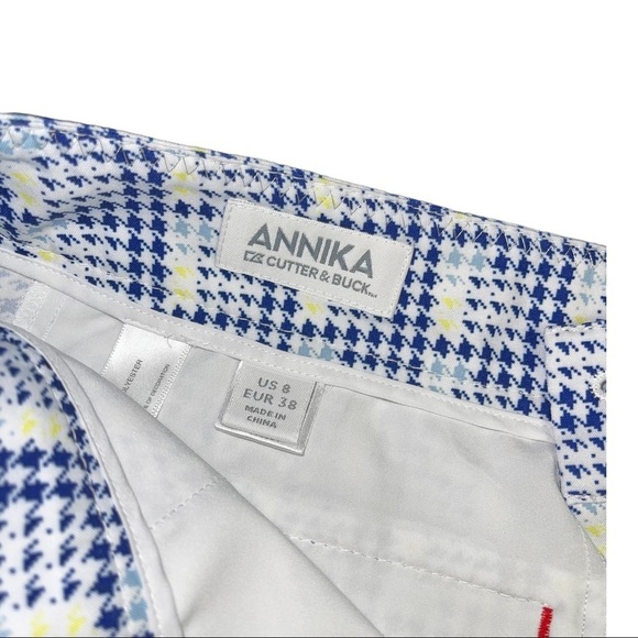 Annika Cutter & Buck Houndstooth Pattern Bermuda Golf Shorts for women’s - Picture 3 of 12